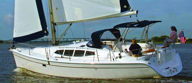 Hunter 39 — sailing yacht